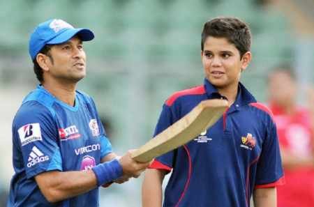 Sachin and Arjun Tendulkar